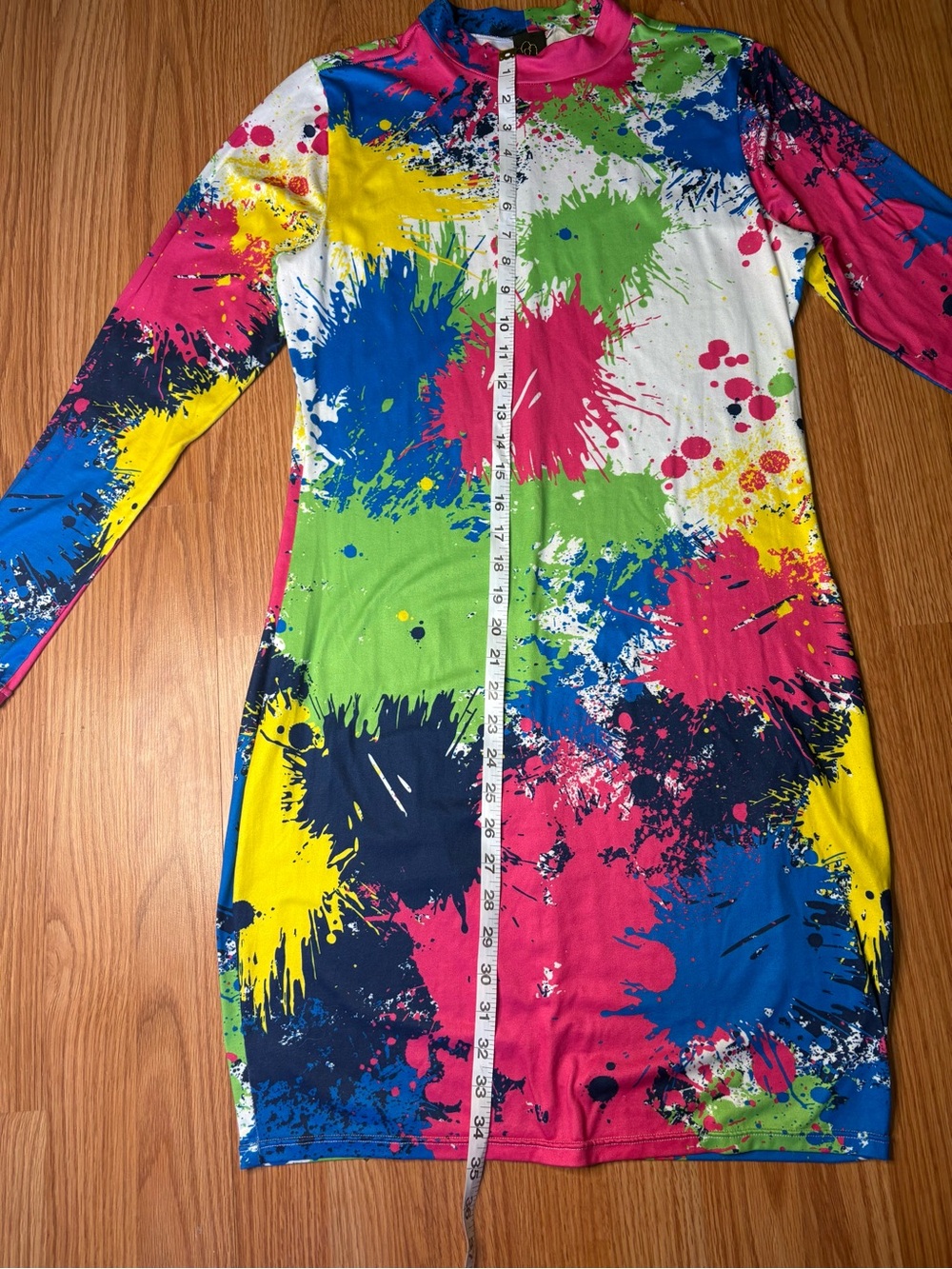 Colorful fun pattern dress - Picture 5 of 7